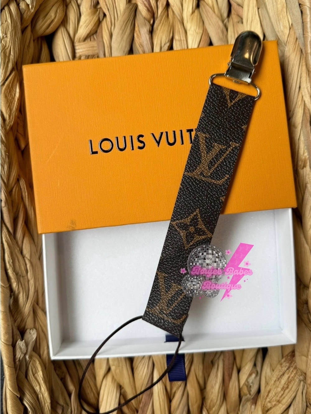 Louis Vuitton upcycled paci clips